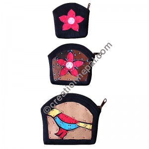 Collage art family purse - 3 in 1