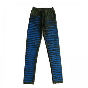 Razor-cut polar fleece leggings