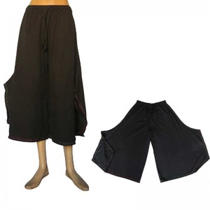 Cotton three quarter comfort trouser