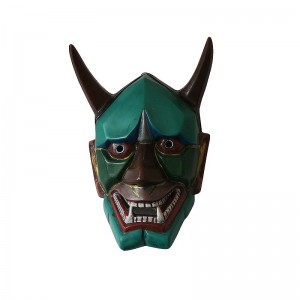 Turquoise color resin Evil mask