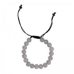 Rose quartz beads wristband