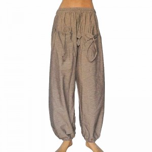 Grey color khaddar front pockets trouser 