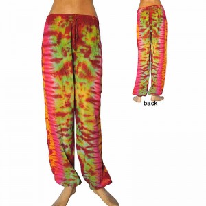 Thin rayon tie-dye trouser 