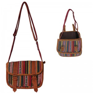Leather piping Gheri shoulder bag