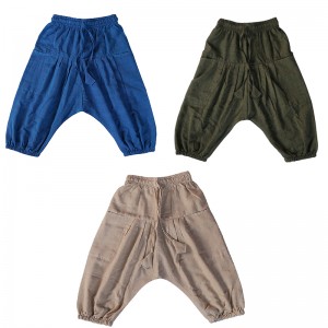 Plain cotton kids harem pant