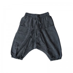 BW stripes cotton baby harem pant