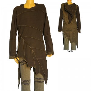 Fleece leaf dress