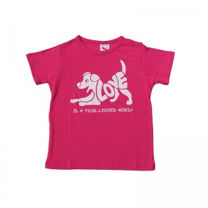 LOVE print cotton kids t-shirt
