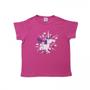 White horse print cotton kids t-shirt