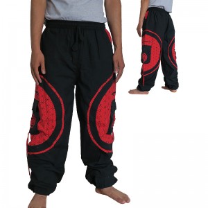 Mandala patch cotton trouser1