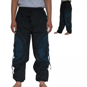 Mandala patch cotton trouser3