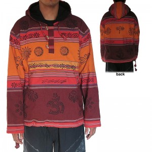 Stripy shyama cotton Maroon pullover
