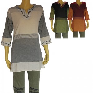 Tin-pate cotton sari top