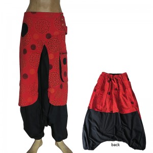 Elephant ear red trouser