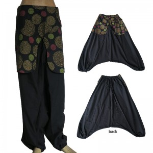 Elephant ear black trouser