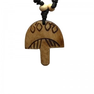 Mushroom shape bone pendent1