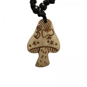 Mushroom shape bone pendent2