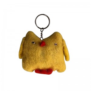 Owl design felt key ring2
