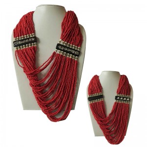 Butterfly wavy pote necklace 