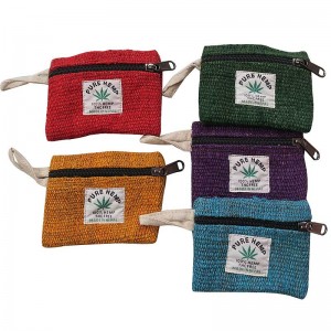 Hemp assorted small coin purse