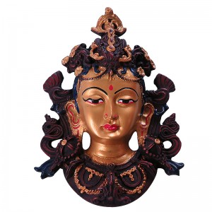 Face painted Tara mask 8 inch