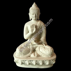 6 inch white color Buddha statue