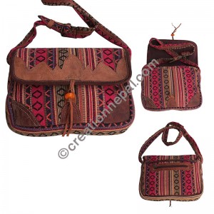 Gheri-leather cross body flap bag