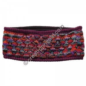 Colorful woolen maroon headband