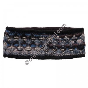 Colorful woolen black headband