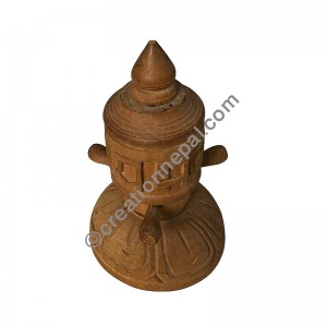 Wooden table stand Mantra wheel