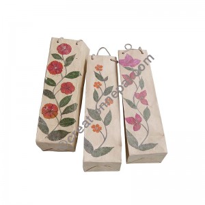 Lokta paper flower wine bag