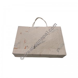 Flower-leaf Lokta horizontal large bag