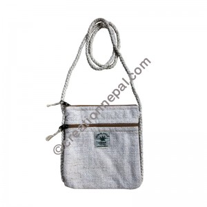 Hemp natural color passport bag