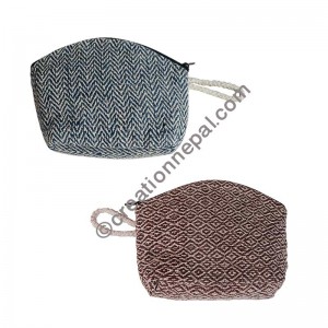 Hemp single zip  purse