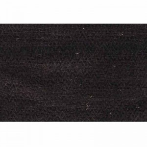 Pure hemp Black veg. dyed zigzag 28 inch fabric