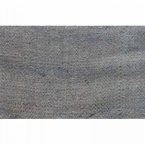 Pure hemp Grey veg. dyed zigzag 28 inch fabric