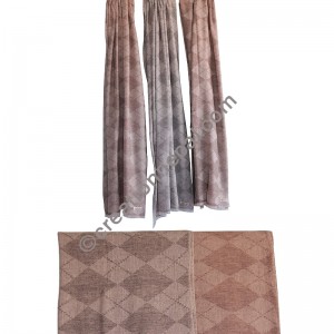 Soft wool jacquard shawl1