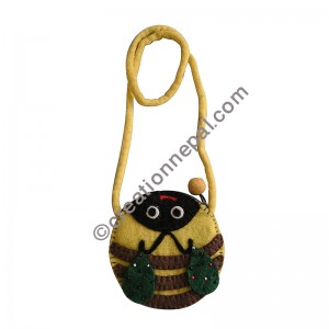 Honey bee round bag