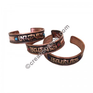 Mantra attached cupper bangle