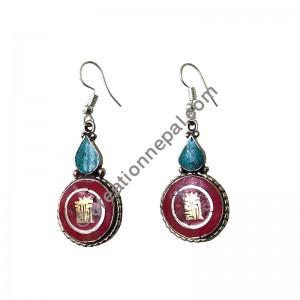 Golden Kalachakra earring