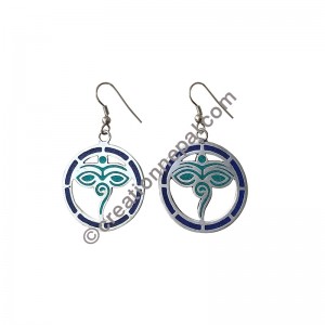 Buddha eye circle earring
