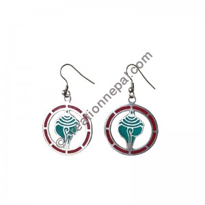 Conch circle earring