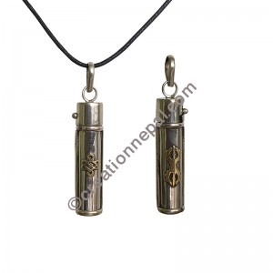 Endless knot tube pendent