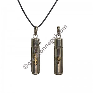Buddha eye tube pendent