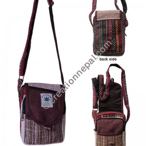 Hemp colorful utility bag