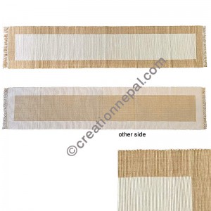 Cotton Table Runner-Brown