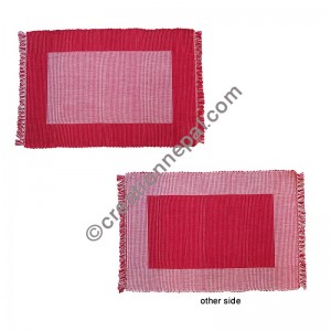 Dining table placemat Red-white