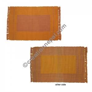 Dining table placemat gold brown