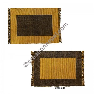 Dining table placemat gold black