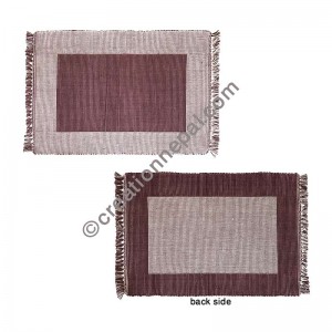 Dining table placemat coffee white